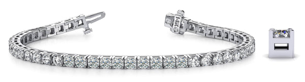 Vimco Bracelets 14K White Gold Diamond Tennis Bracelet, 5ct